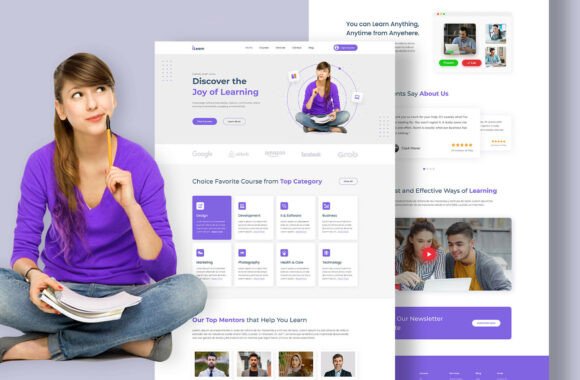 E-Learning Landing Page