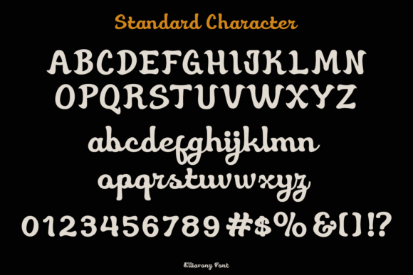Eliavony Font PNG with transparent background - Preview 2