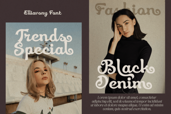 Eliavony Font PNG with transparent background - Preview 3
