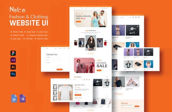 Fashion & Clothing Website UI Kit