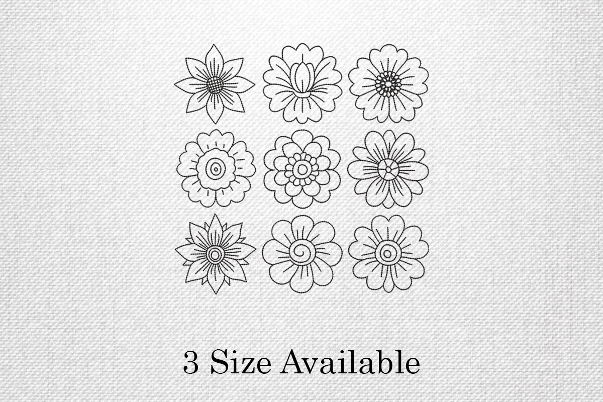 Floral Outline Set