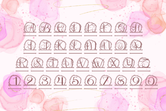 Florique Split Monogram Font - Preview 3