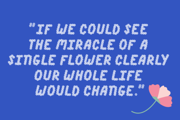 Flower Font - Preview 1