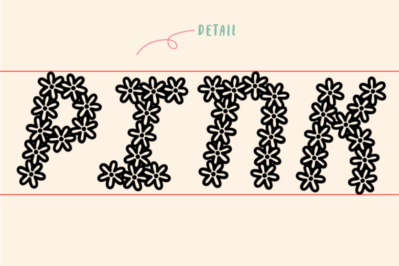 Flower Font - Preview 2