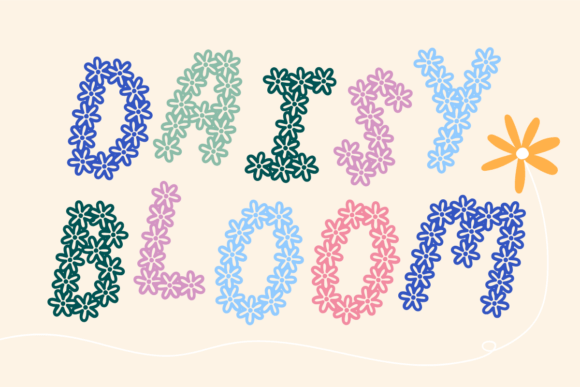 Flower Font - Preview 4