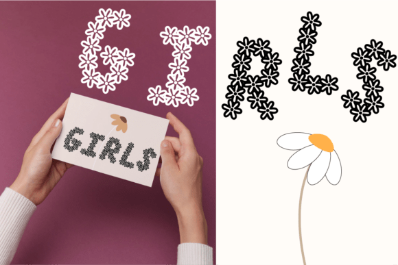 Flower Font - Preview 5
