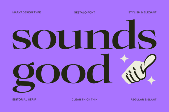 Gestalo Font - Preview 1