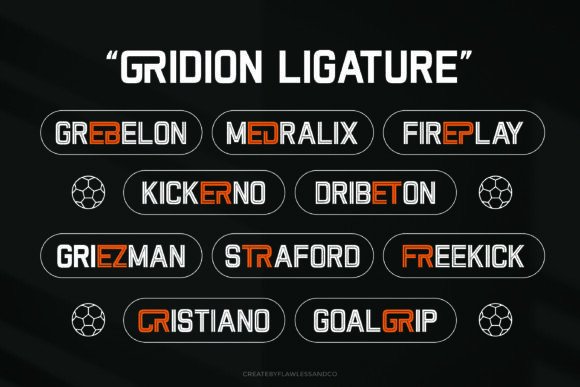 Gridiron Font - Preview 2