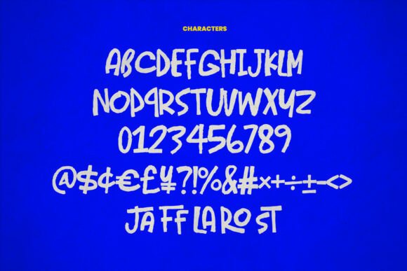 Jaroh Unique Font PNG with transparent background - Preview 4