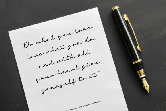 Loving Signature Font PNG with transparent background - Preview 4