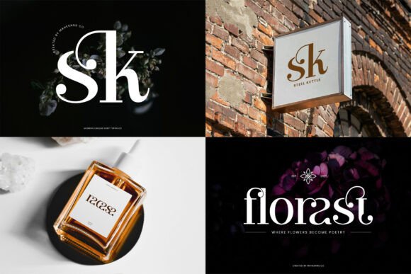 Modern Serif Bundle Font PNG with transparent background - Preview 3