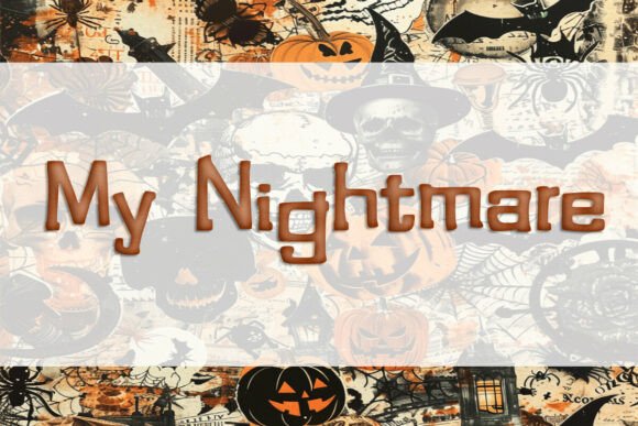 My Nightmare Font PNG with transparent background - Preview 1