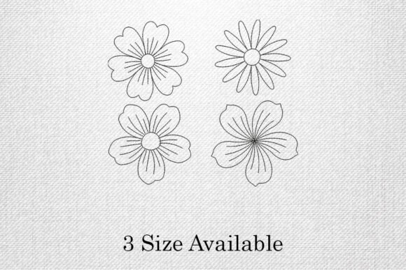 Outline Flower Sketch