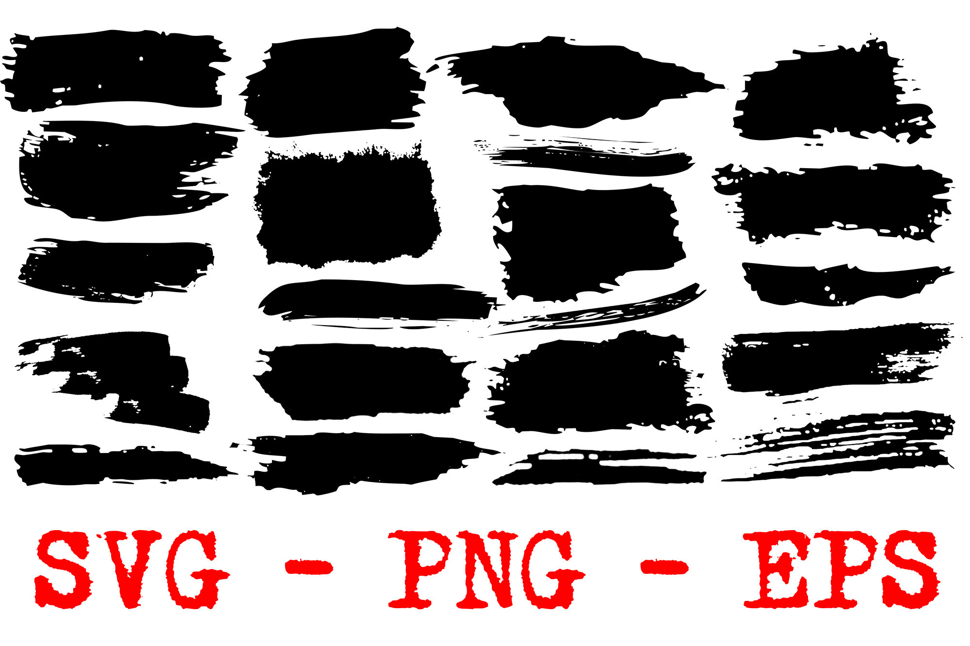 Paint Brush Strokes