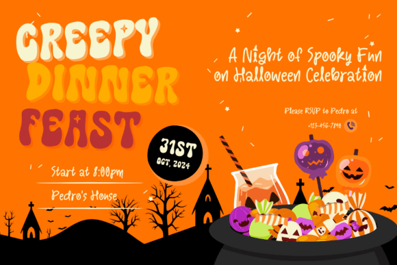 Retro Witch Font PNG with transparent background - Preview 2
