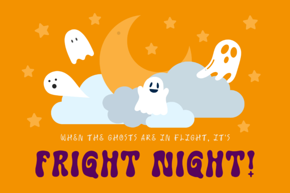Retro Witch Font PNG with transparent background - Preview 6