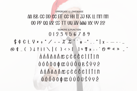 Santa Handsome Font PNG with transparent background - Preview 6