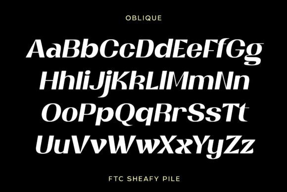 Sheafy Pile Font PNG with transparent background - Preview 4