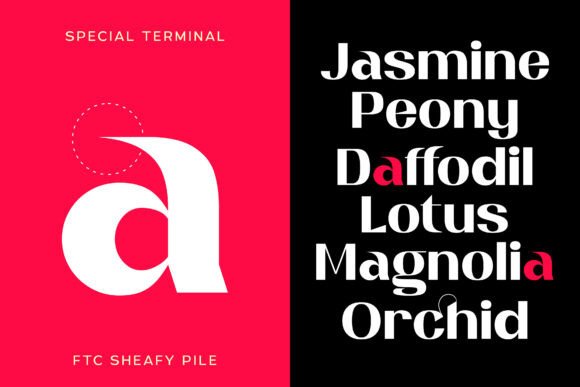 Sheafy Pile Font PNG with transparent background - Preview 5