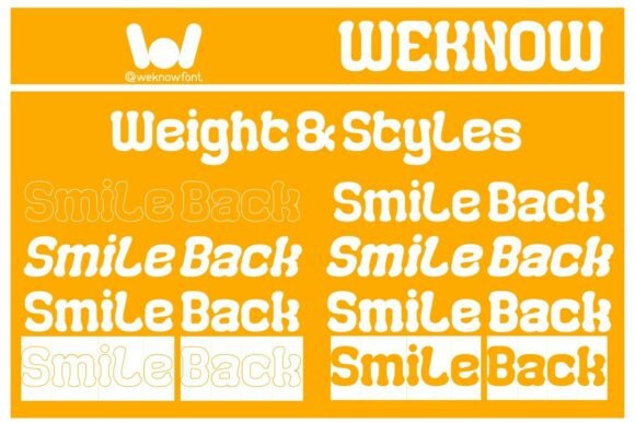Smile Back Font PNG with transparent background - Preview 6