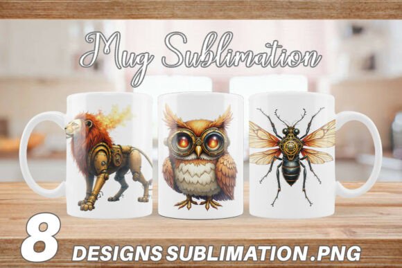 Steampunk Animal Mug Wrap