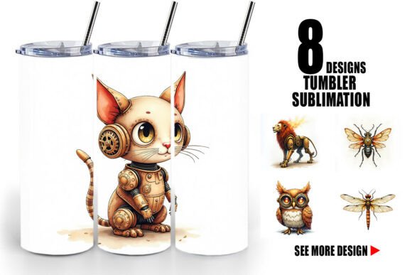Steampunk Animal Tumbler Wrap