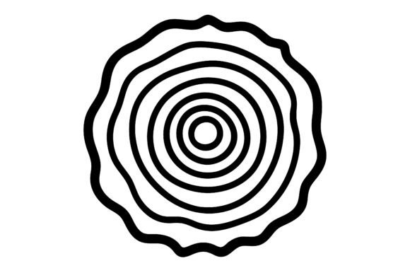 Tree Rings Graphis Tree Rings Black Line Art Vector Graphic by SKShagor Barmon · Creative ...