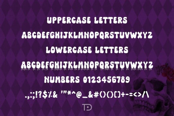 Booo Dripping Font PNG with transparent background - Preview 2