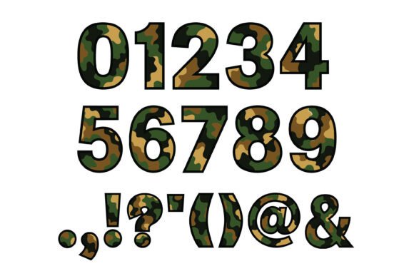 Camo Block Font - Preview 2
