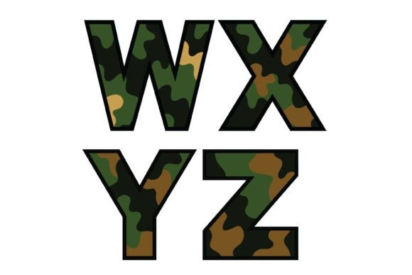 Camo Block Font - Preview 3