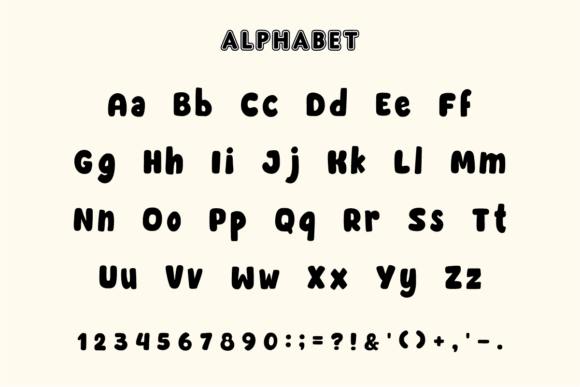 Chewy Bubble Font - Preview 3