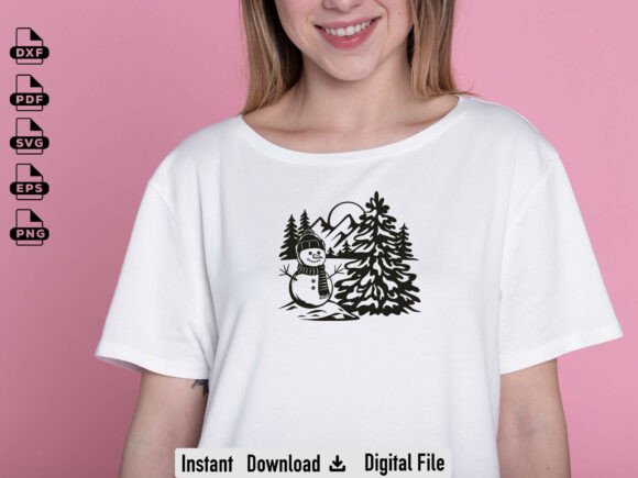 Christmas Snowman SVG, Christmas Gift