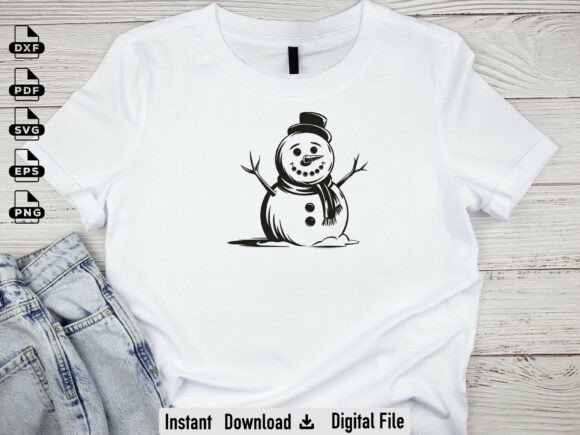 Christmas Snowman SVG, Christmas Gift