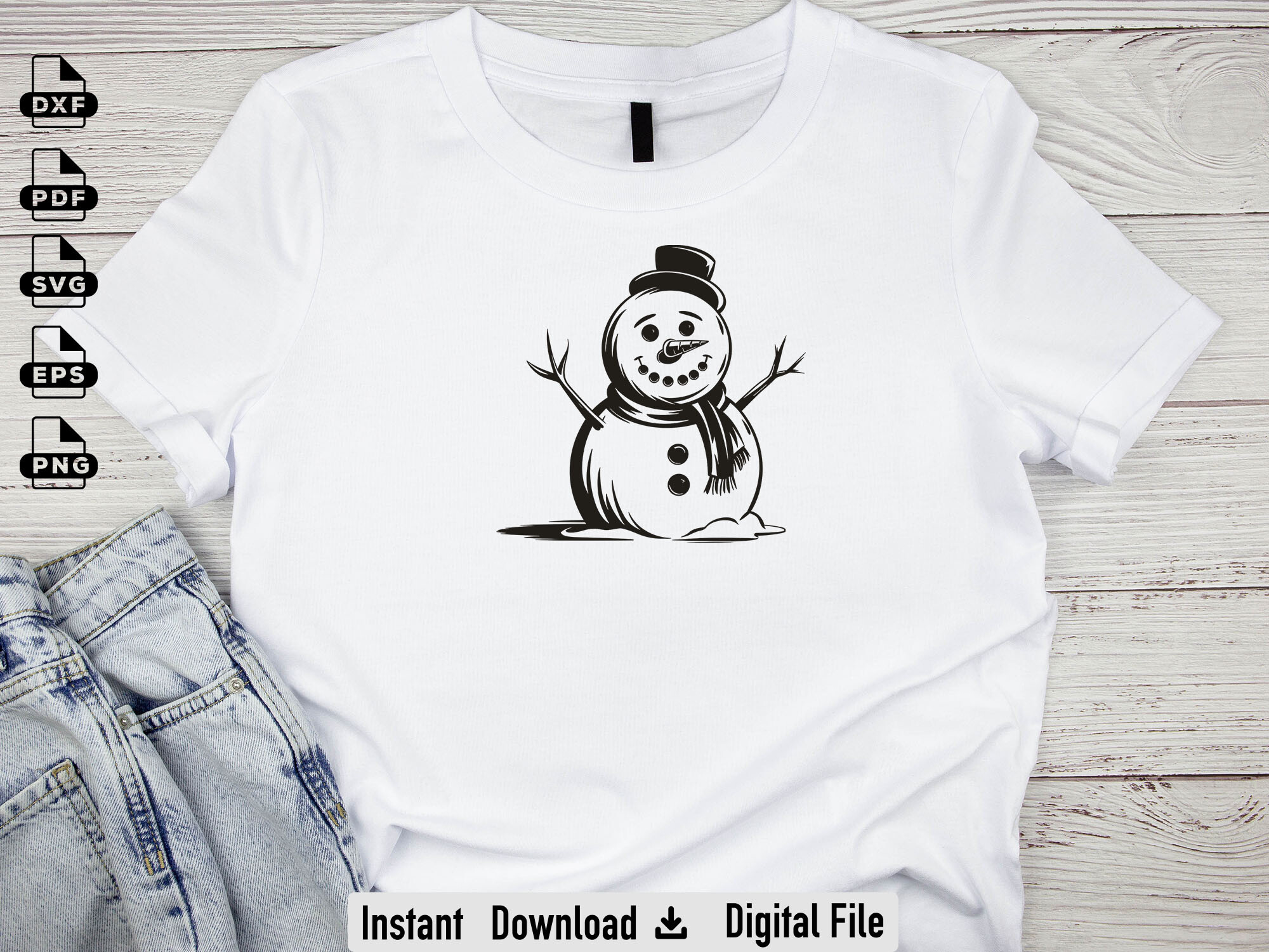 Christmas Snowman SVG, Christmas Gift