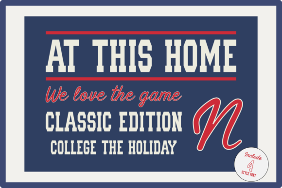 College the Holiday Font - Preview 4