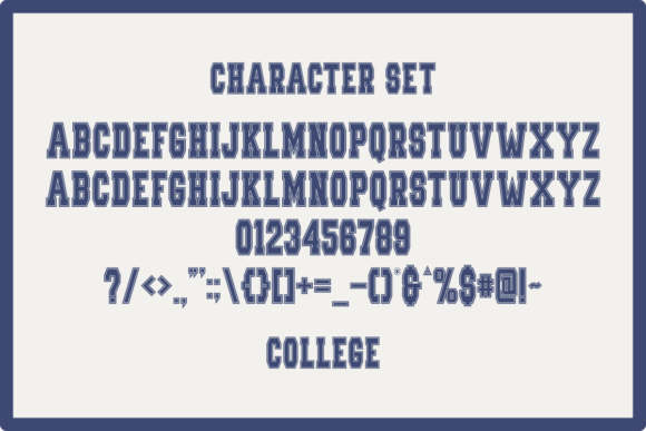 College the Holiday Font - Preview 6