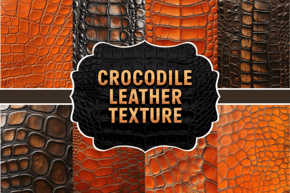 Crocodile Leather Texture Digital Paper