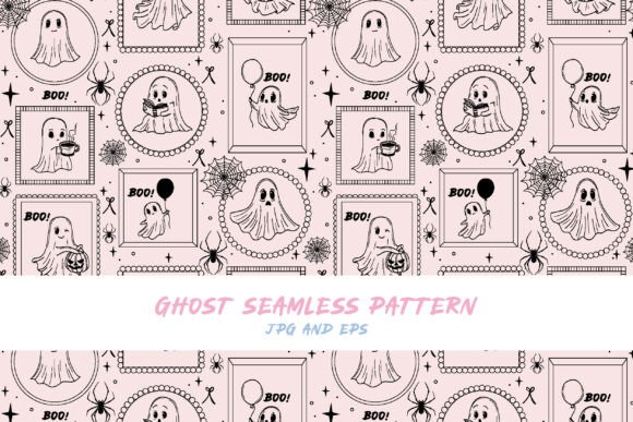 Cute Seamless Halloween Pattern