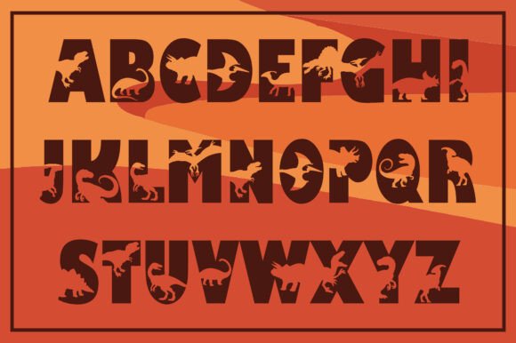 Dinosaur Font - Preview 1
