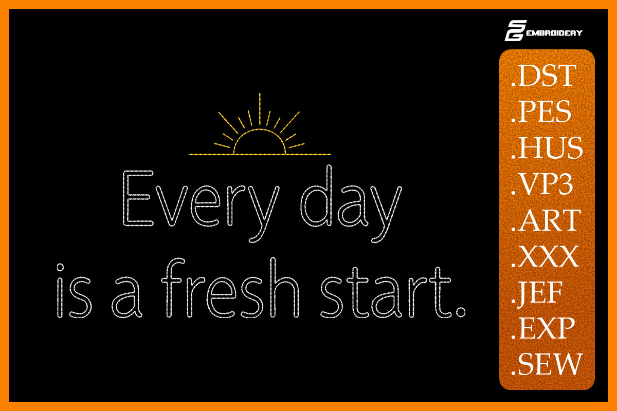 Everyday is a Fresh Start
