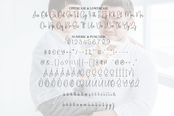 Fathery Font PNG with transparent background - Preview 6