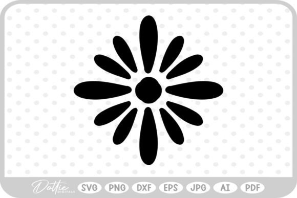 Flower SVG PNG DXF