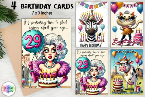 Funny Birthday Cards, Greeting Cards