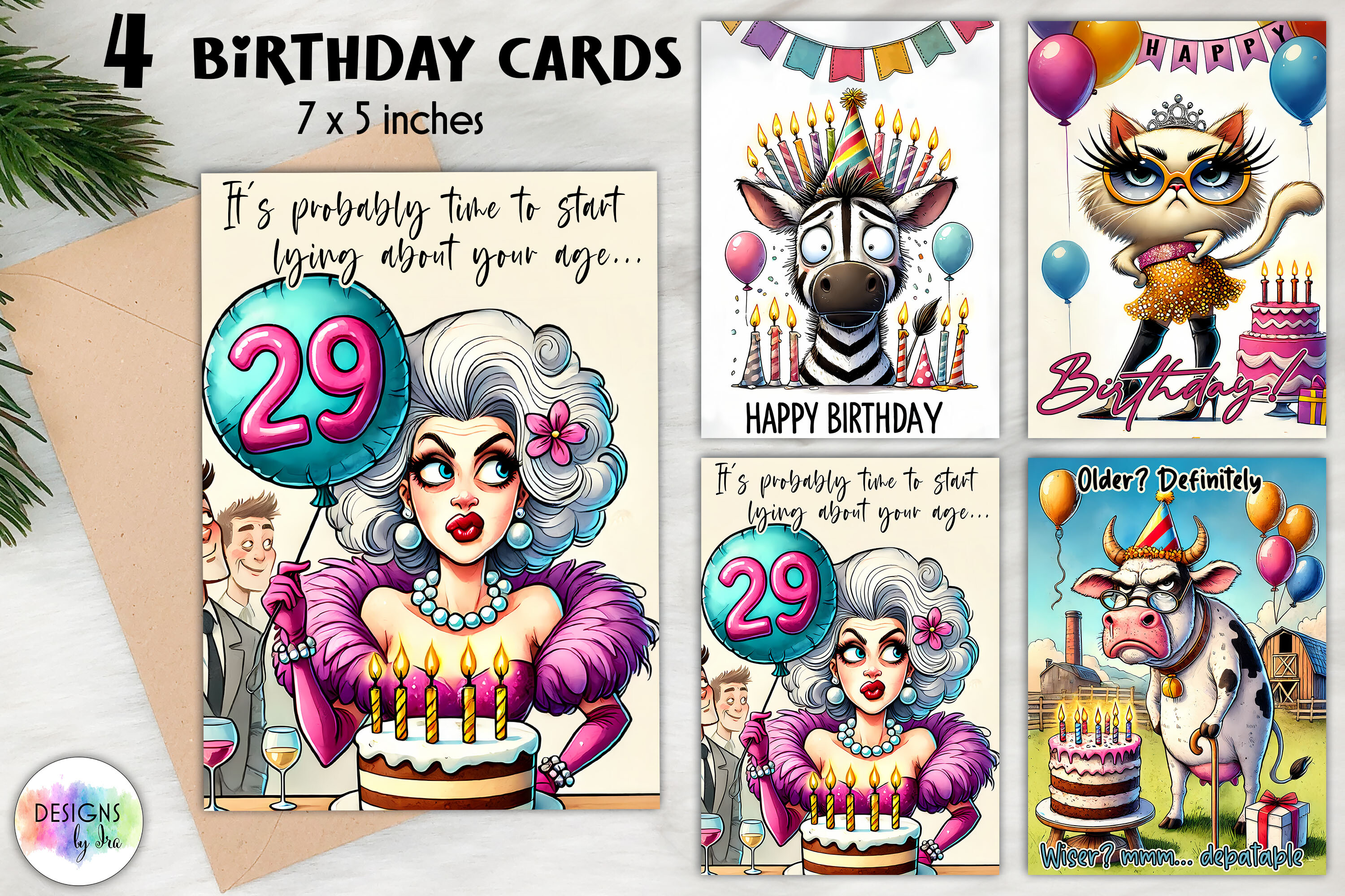Funny Birthday Cards, Greeting Cards