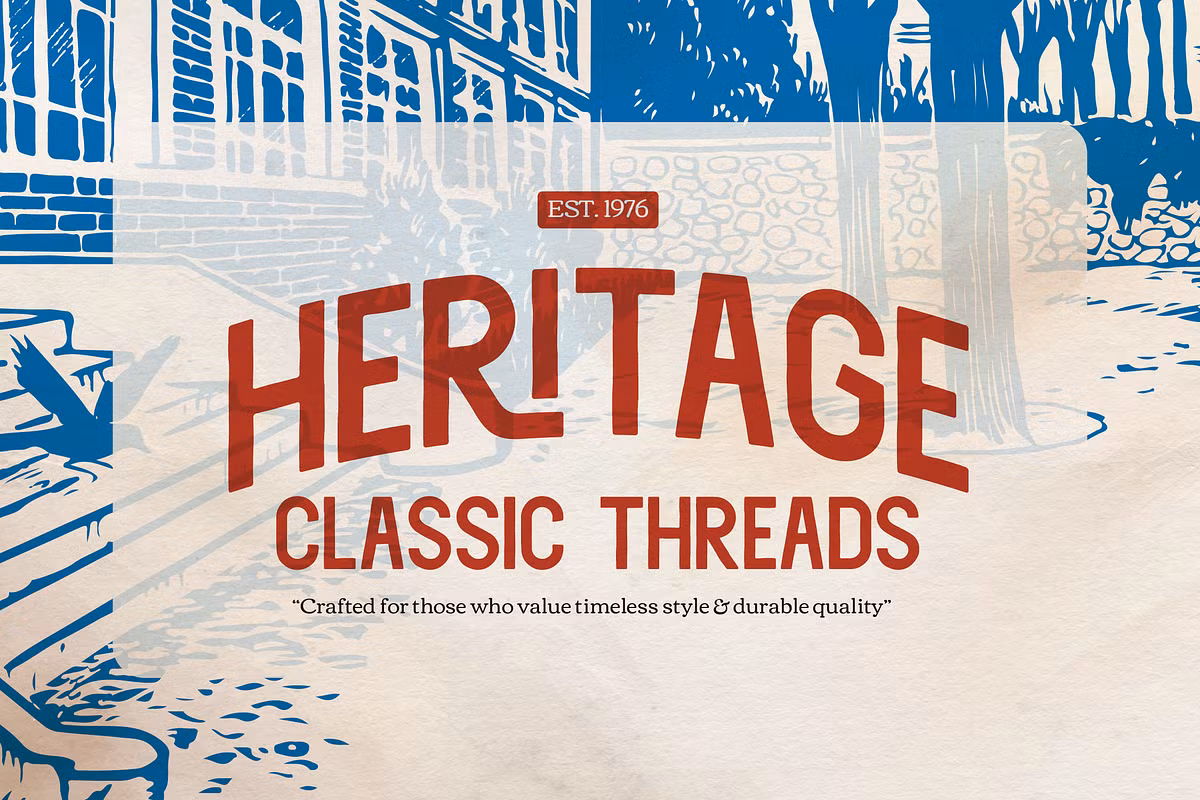Herald Town Font PNG with transparent background - Preview 1