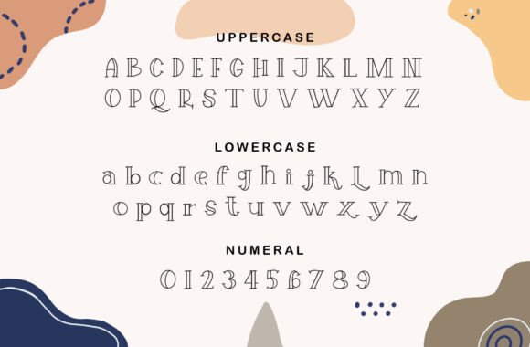 Hollow Charm Font PNG with transparent background - Preview 5