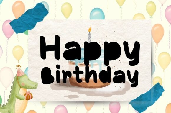 Hoppy Letters Font PNG with transparent background - Preview 1