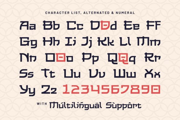 Jamino Font PNG with transparent background - Preview 1