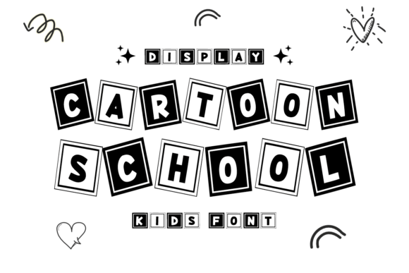 Kids Alphabet Font PNG with transparent background - Preview 1