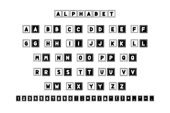 Kids Alphabet Font PNG with transparent background - Preview 3